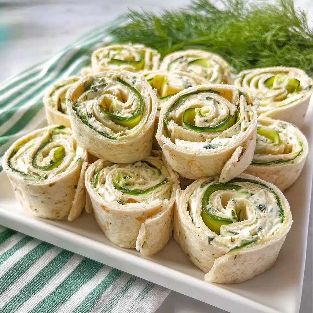 Cucumber and Dill Pinwheels Recipe - Recipe Image