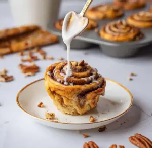 Pumpkin Cinnamon Roll Muffins Recipe