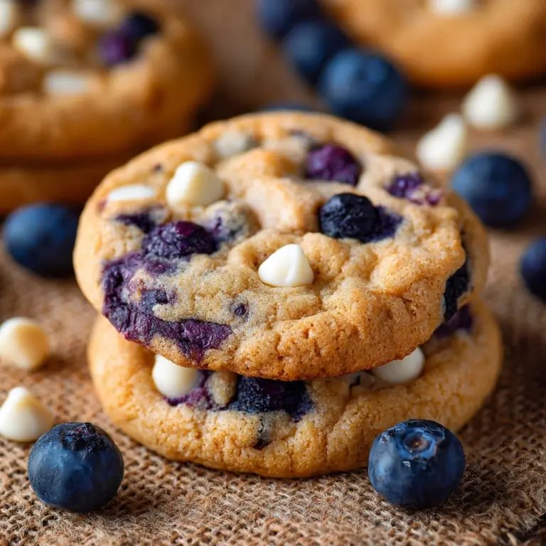 Blueberry White Chocolate Chip Cookies Recipe