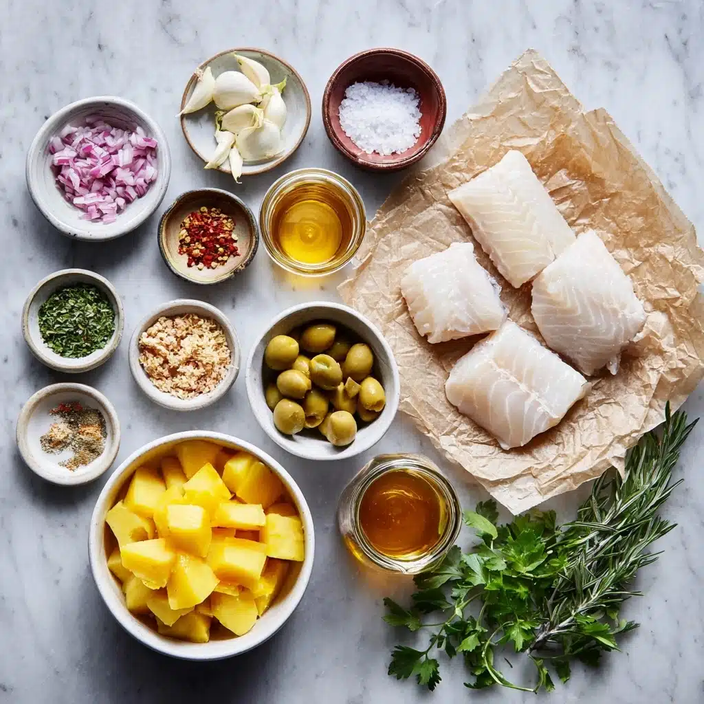 Cod & Potatoes in Rosemary Cream Sauce Recipe - Recipe Image