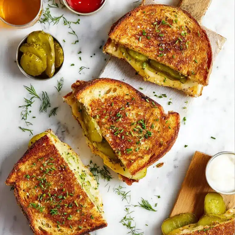 Crispy Dill Pickle Grilled Cheese Sandwich - theamazingfood Recipe