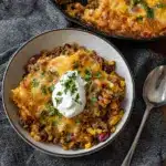 Ground Chicken Taco Casserole Recipe