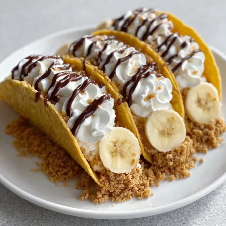 Caramel Banana Nuts Tacos Recipe