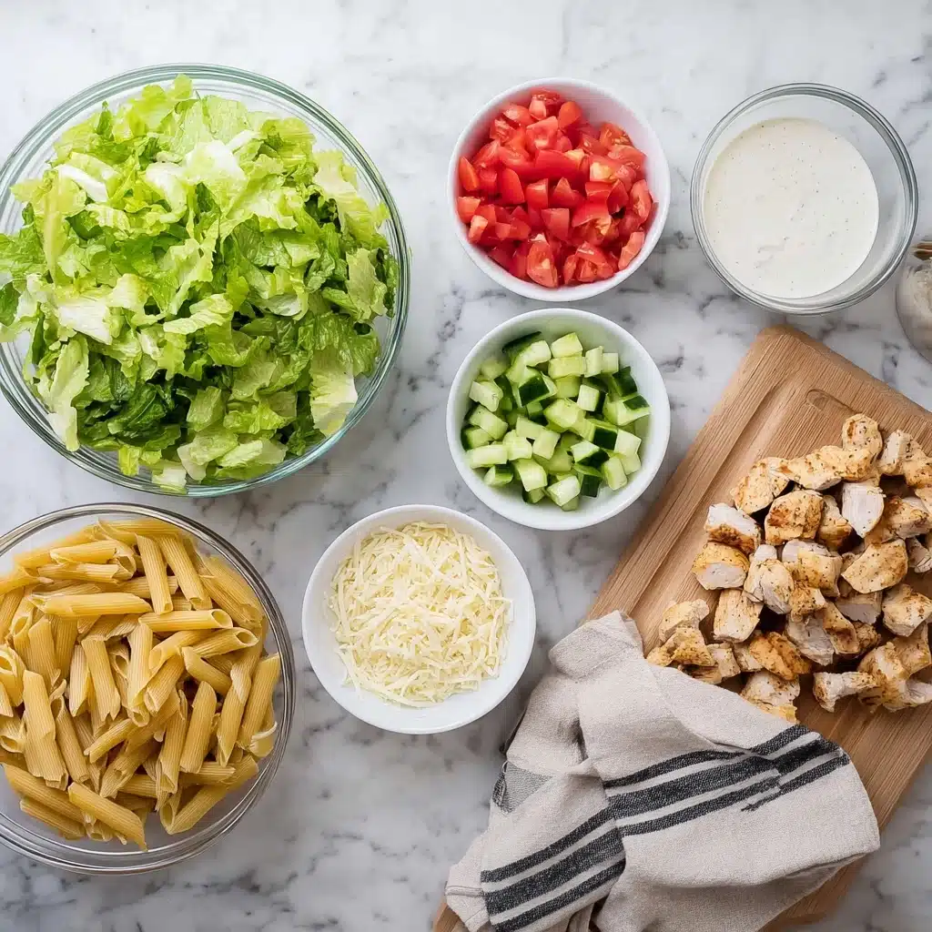 Club Sandwich Pasta Salad Recipe - Recipe Image
