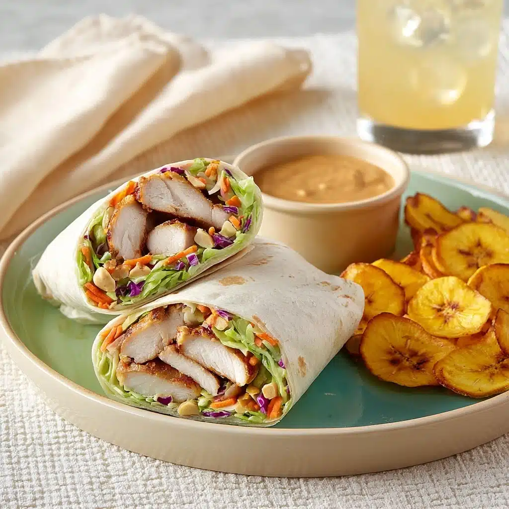 Thai Peanut Chicken Wraps Recipe - Recipe Image