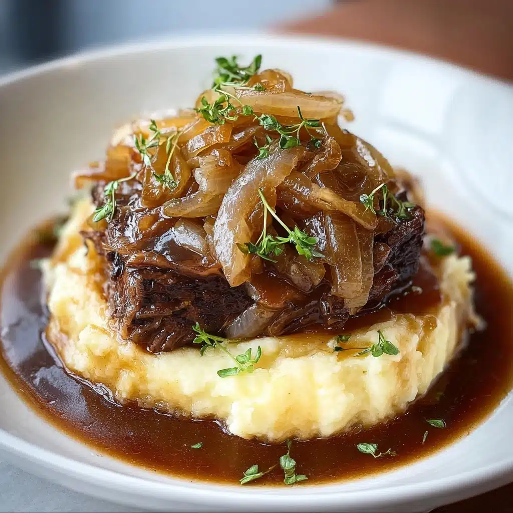 Savory French Onion Pot Roast Recipe - Recipe Image