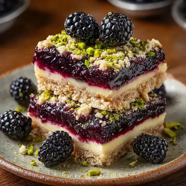 Blackberry Pistachio Dream Bars Recipe