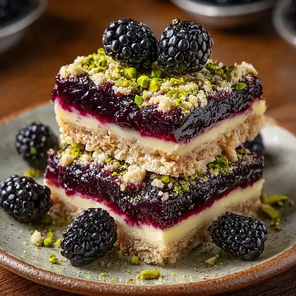 Blackberry Pistachio Dream Bars Recipe - Recipe Image