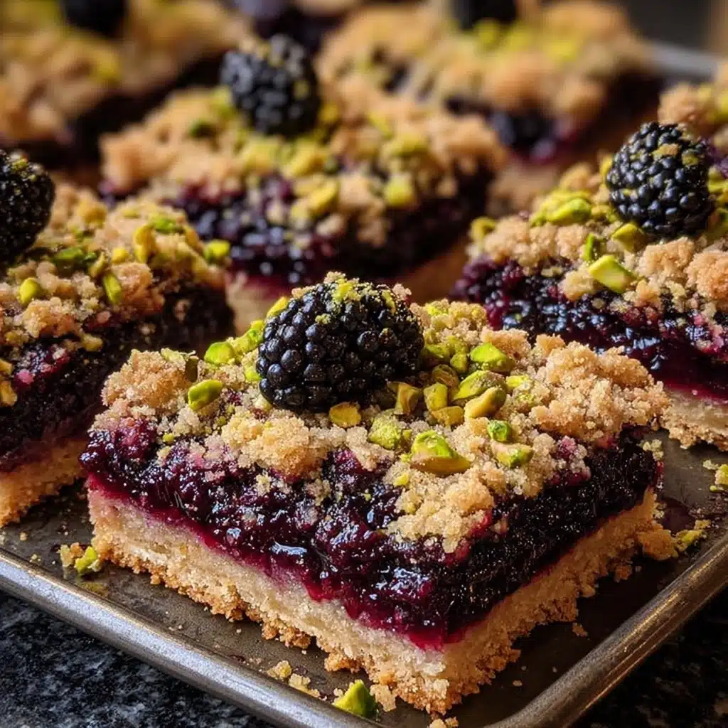 Blackberry Pistachio Dream Bars Recipe - Recipe Image