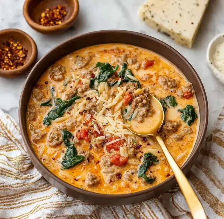 Marry Me Sausage Orzo Soup Recipe