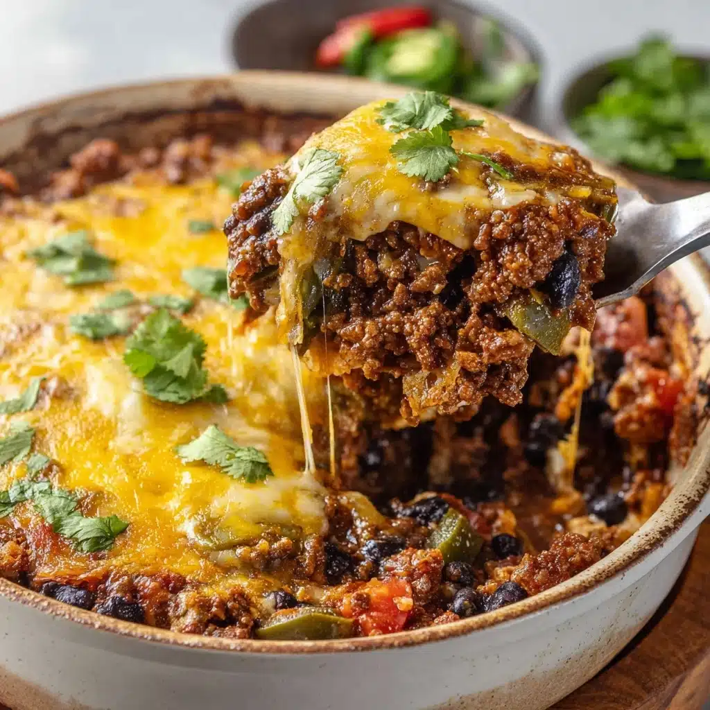 Ground Chicken Taco Casserole Recipe - Recipe Image