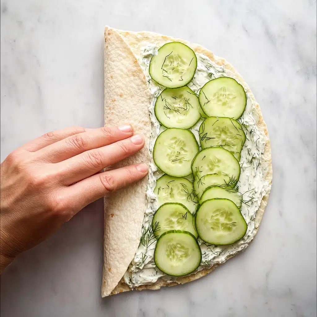 Cucumber and Dill Pinwheels Recipe - Recipe Image