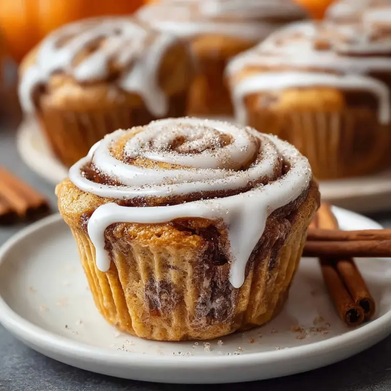 Pumpkin Cinnamon Roll Muffins Recipe