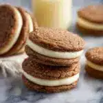 Ginger Molasses Sandwich Cookies with Eggnog Frosting Recipe