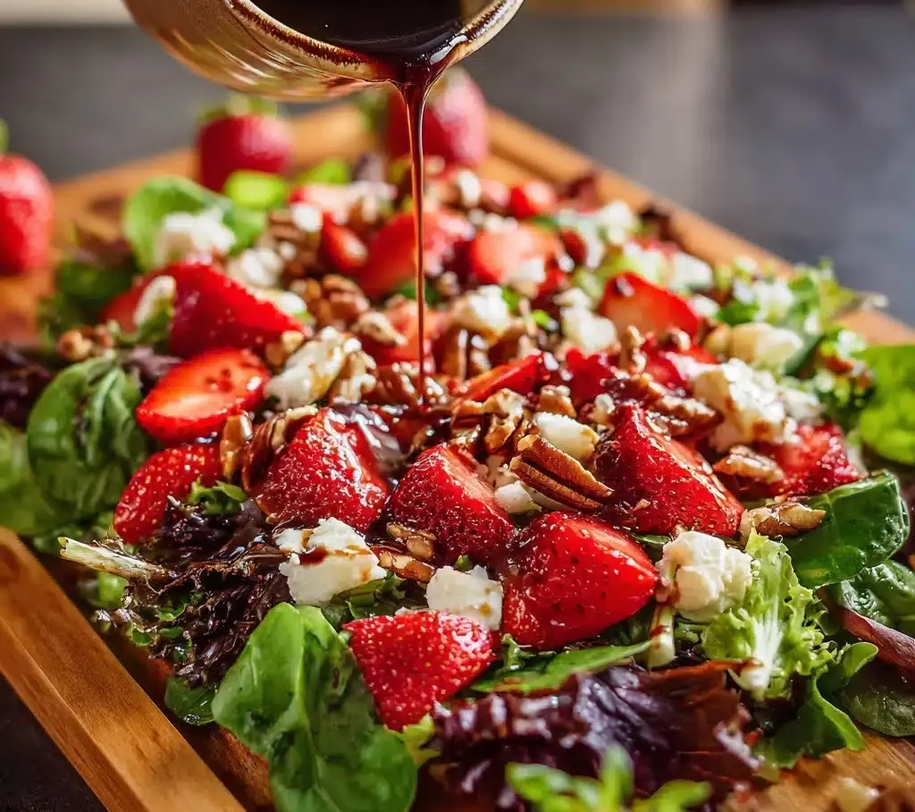 Spinach Strawberry Salad with Pecans Recipe