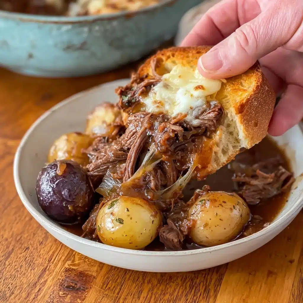 French Onion Beef Short Rib Soup Recipe - Recipe Image