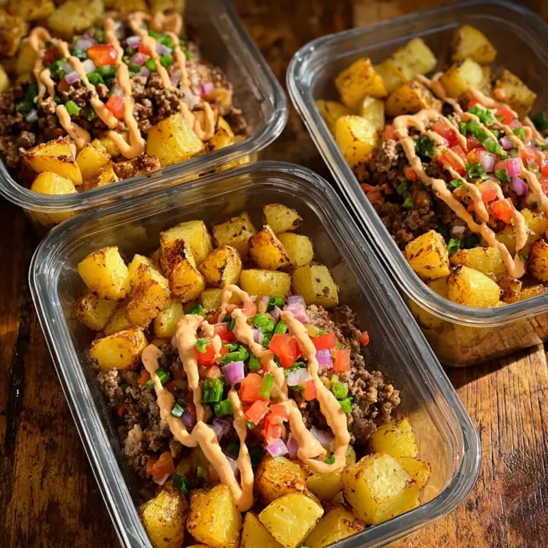 Loaded Potato Taco Bowl Meal Prep Recipe