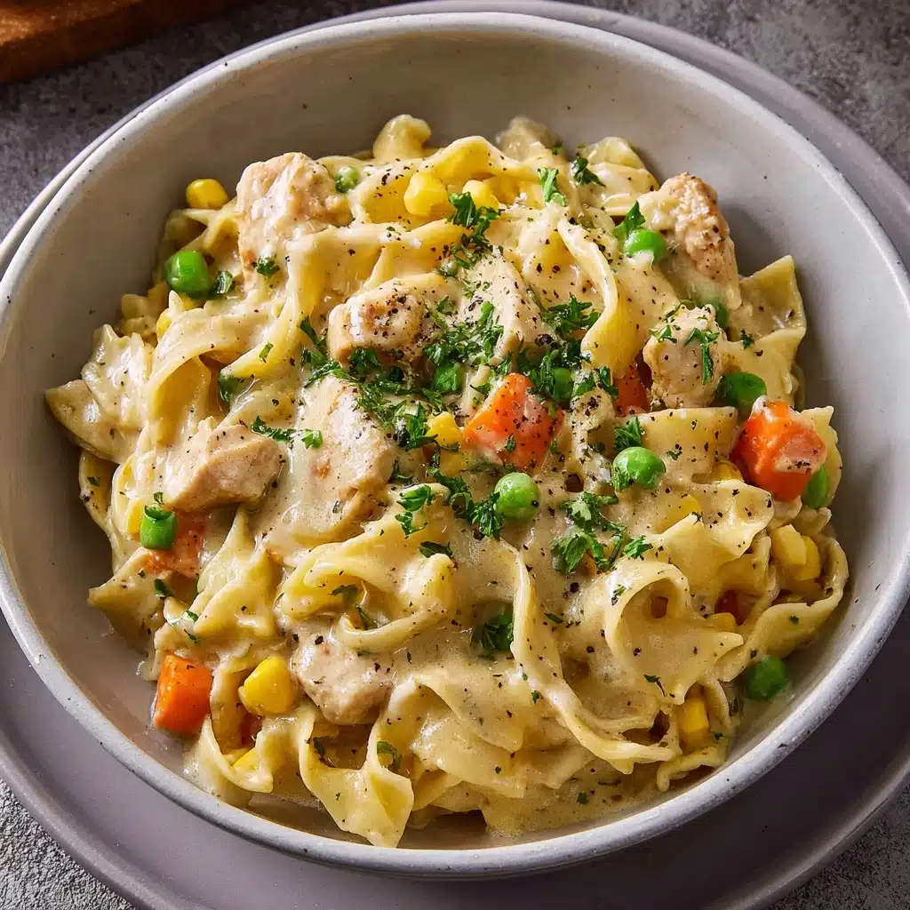 Chicken Pot Pie Pasta Recipe - Recipe Image