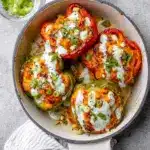 Buffalo Chicken Stuffed Peppers - Dairy Free & Low Carb Recipe