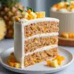 Pineapple Carrot Cream Cake : Moist & Tropical Recipe
