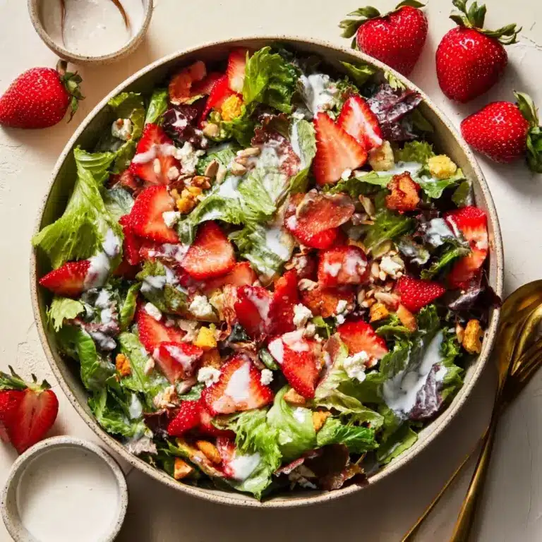 Spinach Strawberry Salad with Pecans Recipe