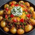 Cheesy Taco Potatoes Recipe