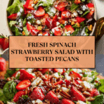 Spinach Strawberry Salad with Pecans Recipe