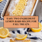 Two Ingredient Lemon Bars Recipe
