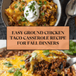 Ground Chicken Taco Casserole Recipe