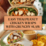 Thai Peanut Chicken Wraps Recipe