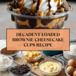 Loaded Brownie Cheesecake Cup Recipe