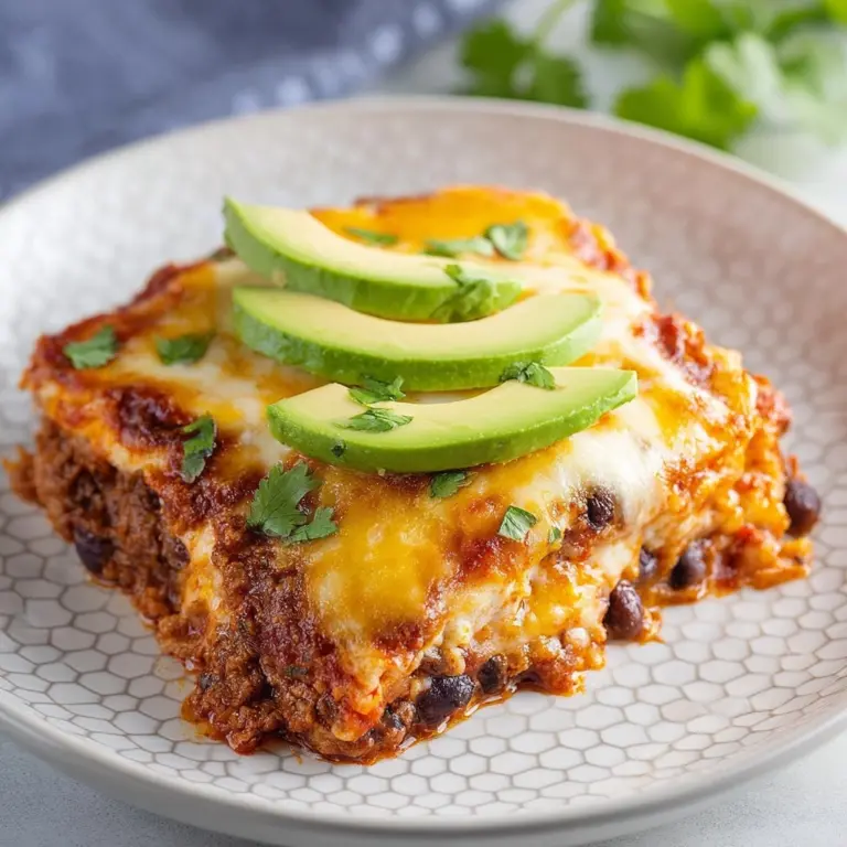 Bean and Cheese Enchilada Casserole Recipe