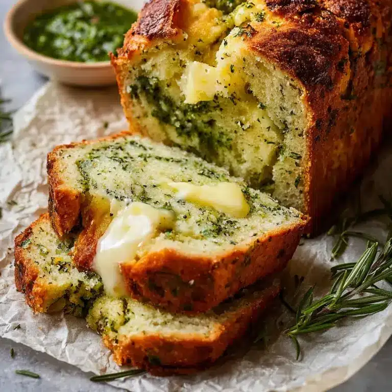 Cheese, Herb & Garlic Quick Bread (No Yeast) Recipe