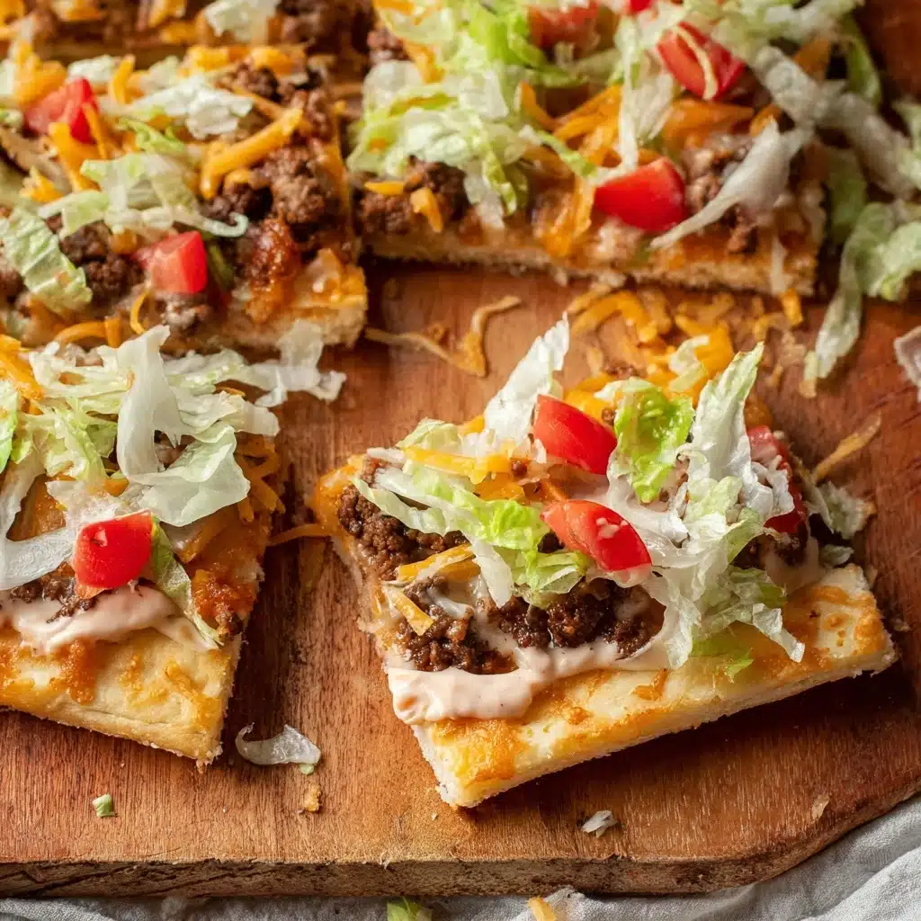 Easy Crescent Roll Taco Pizza Recipe - Recipe Image