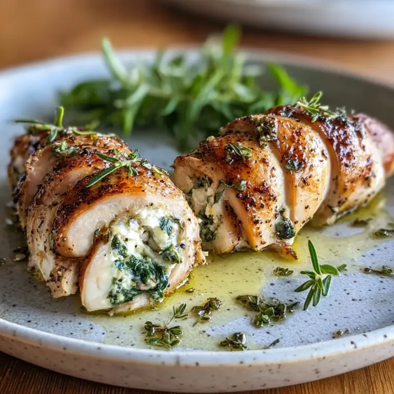 Herbed Ricotta Stuffed Chicken Rolls: Cooking Steps, Tips, and Serving Suggestions