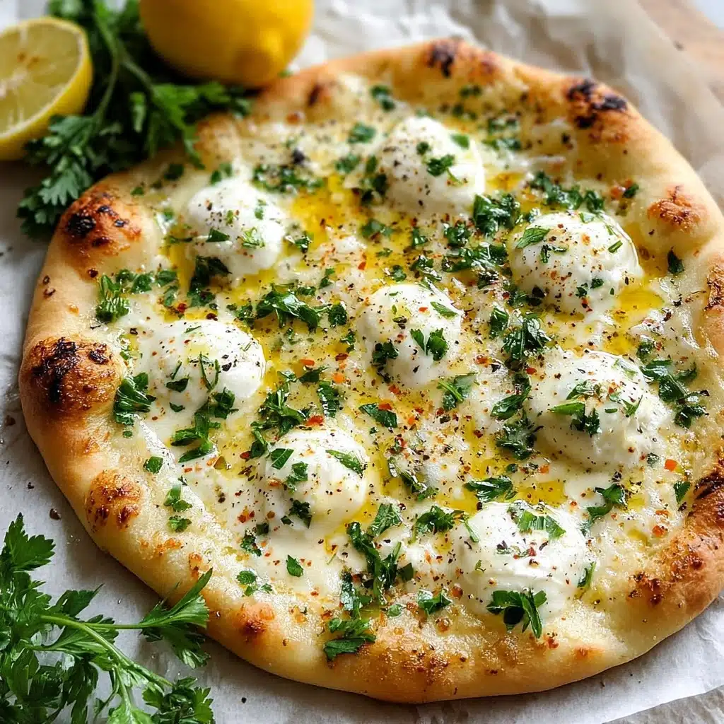 Lemon Pizza with Fresh Herbs Recipe - Recipe Image