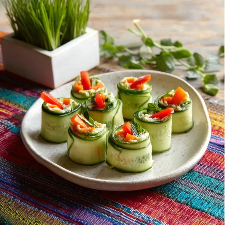 Cucumber And Cream Cheese Roll-Ups Recipe