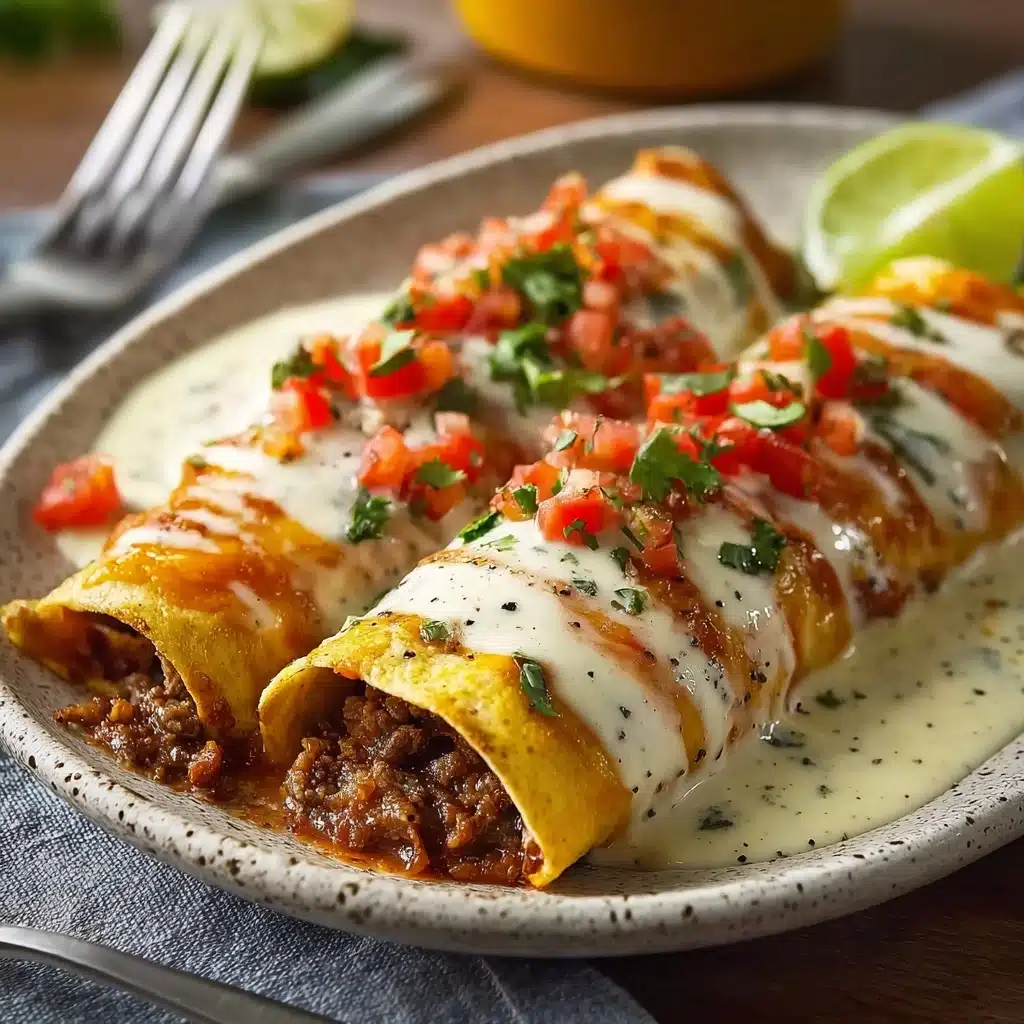 Jalapeño Popper Cheesy Chicken Enchiladas Recipe - Recipe Image
