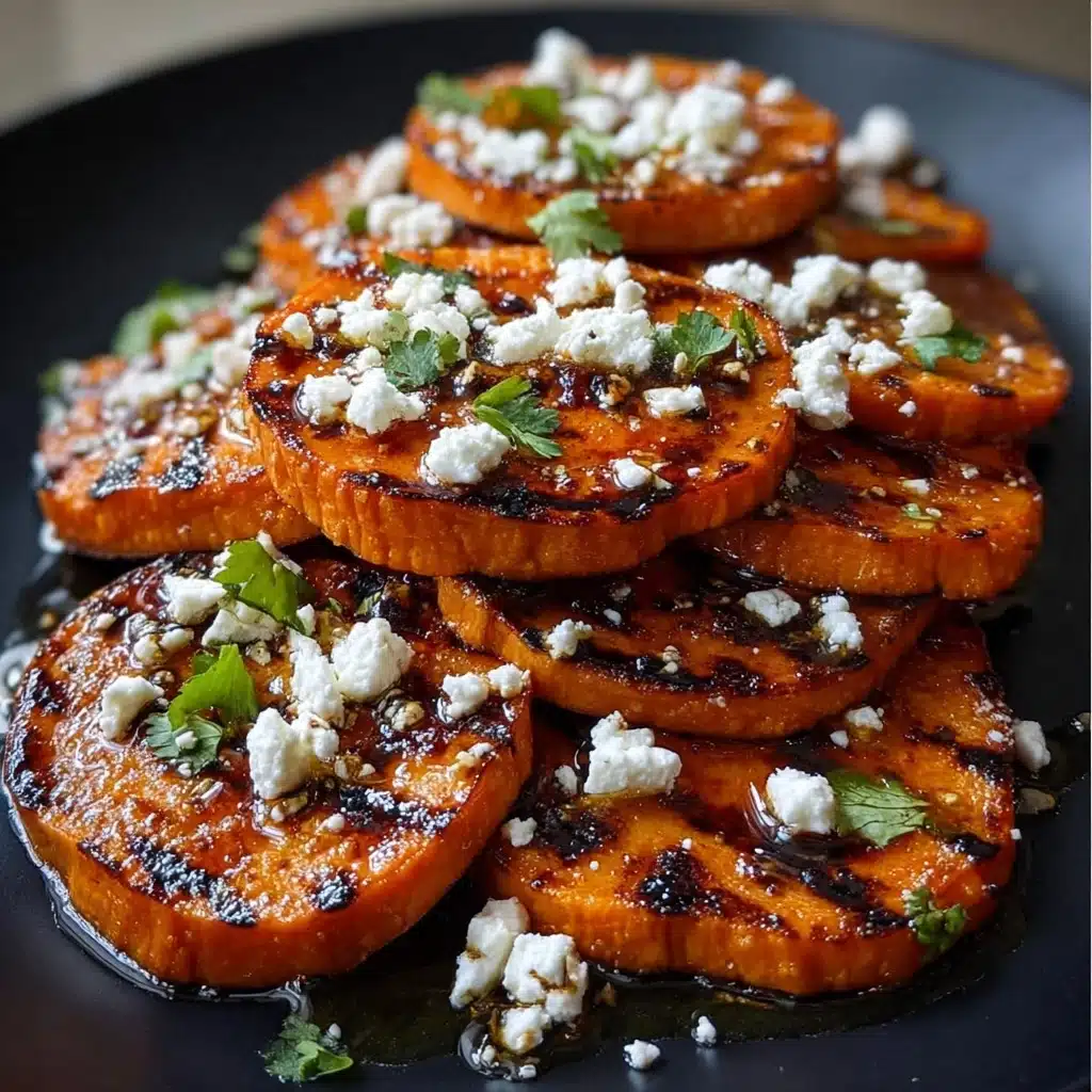 Roasted Sweet Potato Rounds with Honey & Feta Recipe - Recipe Image