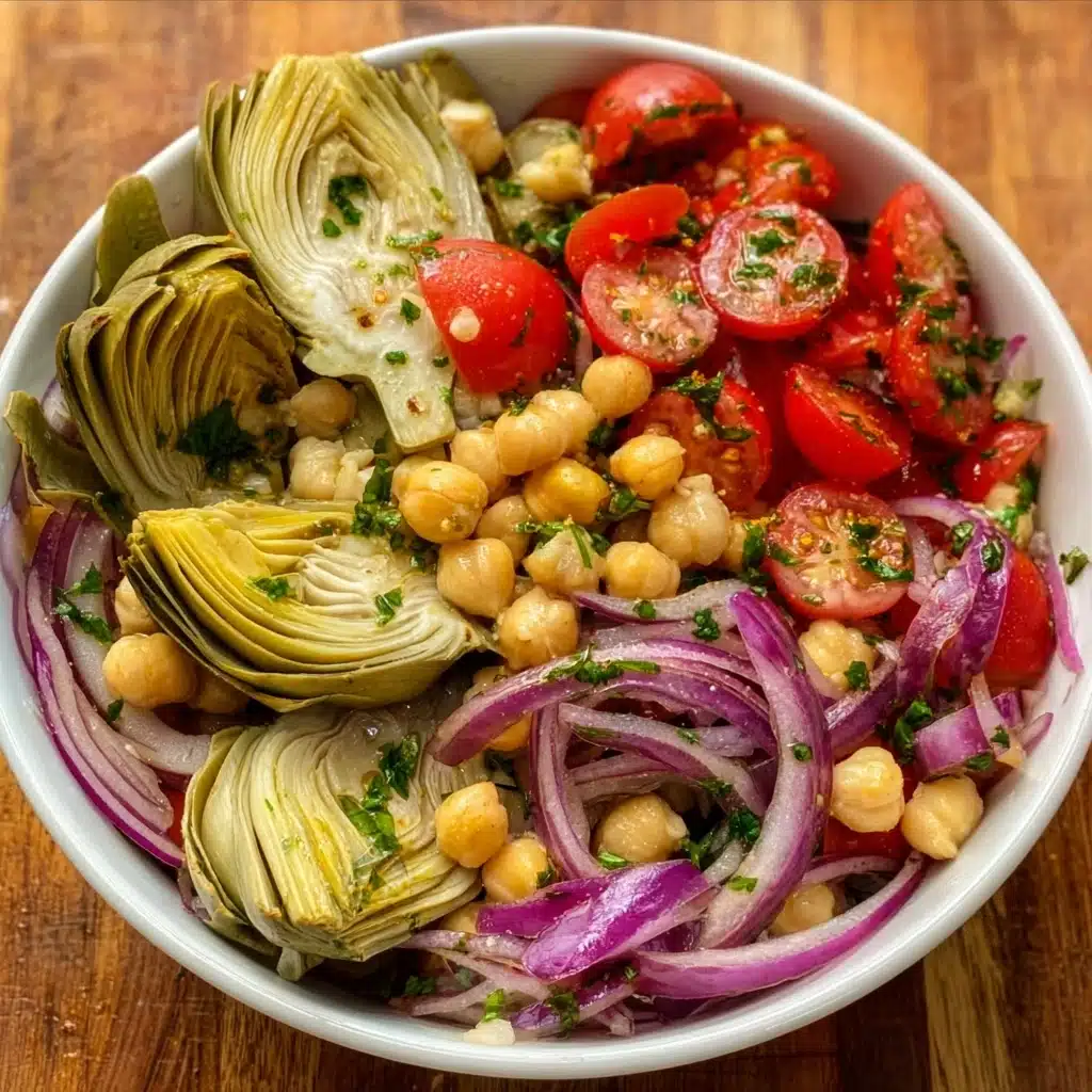 Tuscan Artichoke Tomato Salad Recipe - Recipe Image
