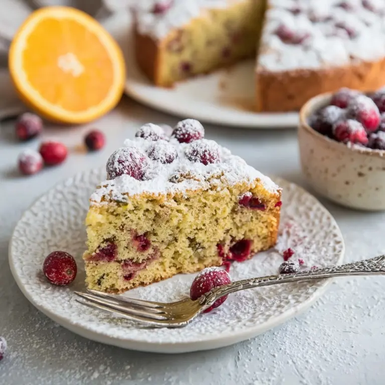 Cranberry Orange Breakfast Cake Recipe