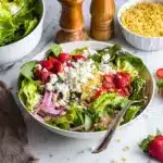 Strawberry Crunch Salad with Champagne Vinaigrette Recipe