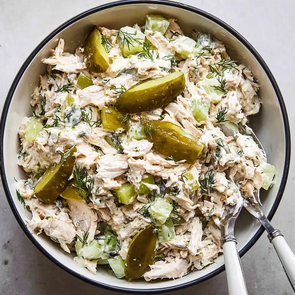 Savory Dill Pickle Chicken Salad Recipe - Recipe Image