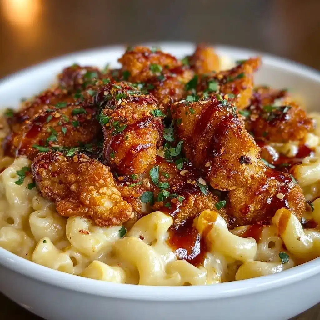 Creamy Honey Pepper Chicken Mac and Cheese Recipe - Recipe Image