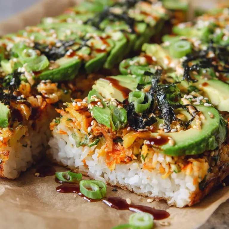 Spicy Salmon Sushi Bake is a must-try recipe today! Recipe