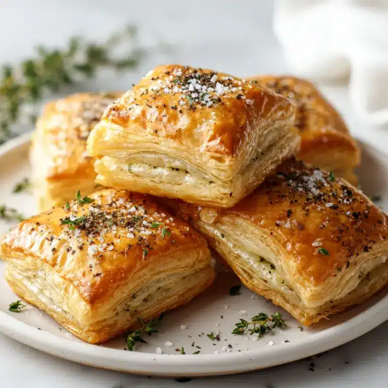 Irresistible Herb and Cheese Stuffed Puff Pastry Bites Recipe