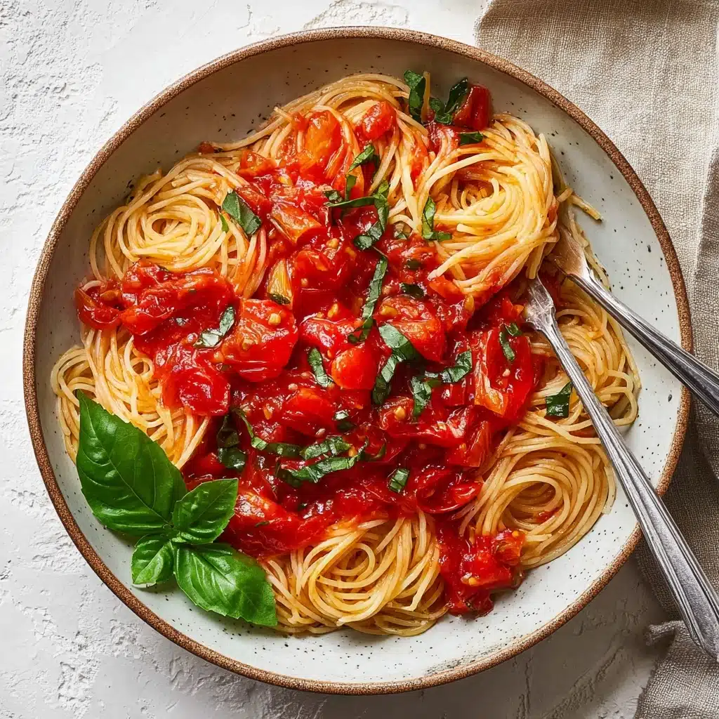 Tomato Basil Pasta Recipe - Recipe Image