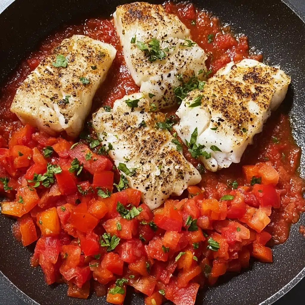 Savor Tilapia in Roasted Pepper Sauce – A Flavor Delight Recipe - Recipe Image