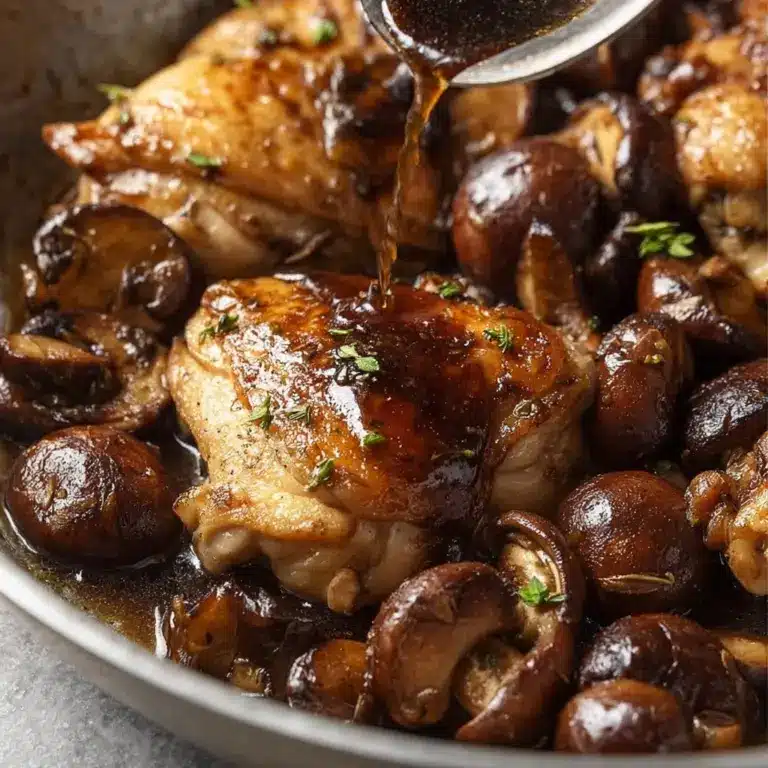 Crockpot Balsamic Chicken with Mushrooms Recipe