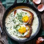 French Baked Eggs on Toast Recipe